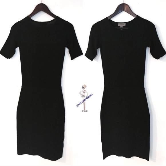 Tony Cohen Fitted Black Knit Sheath - Picture 3 of 9